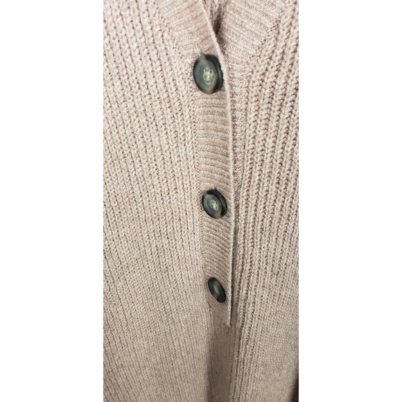 Old Navy Sweater Womens Plus 4X Mauve Henley Button Long Pullover Rib Knit - Picture 4 of 6